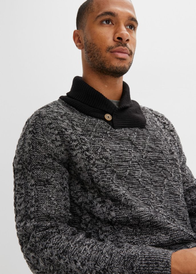 Pullover mit Schalkragen