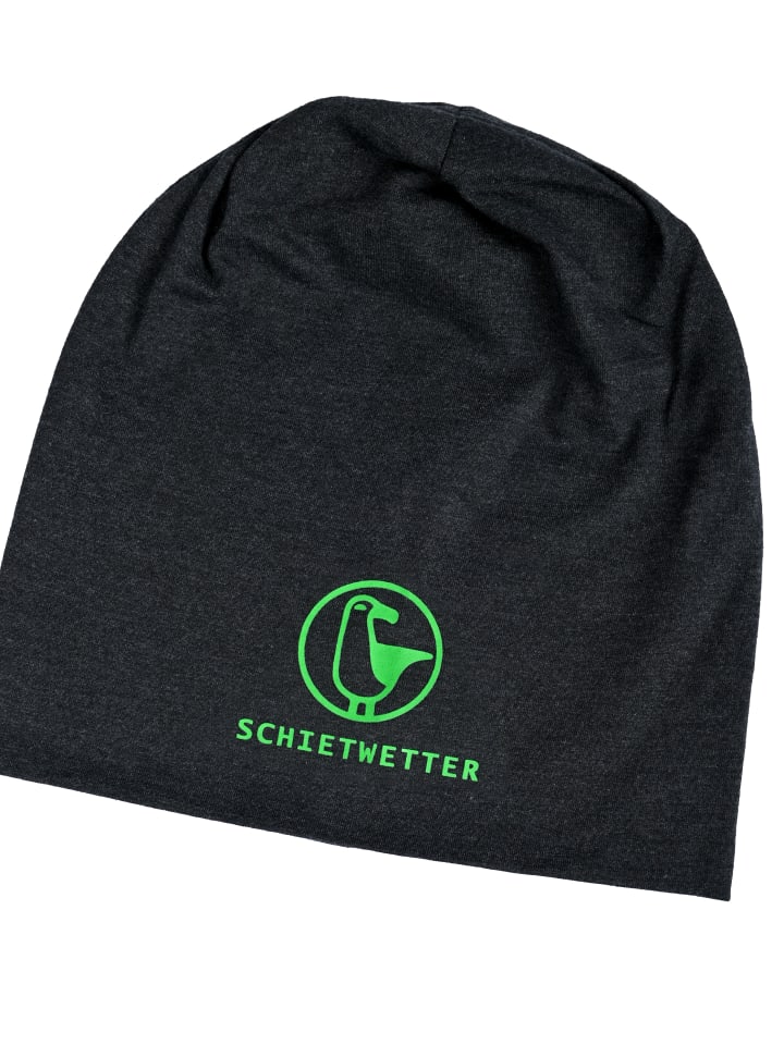SCHIETWETTER Beanie mit Print Möwe in anthra/neon green günstig kaufen onesize