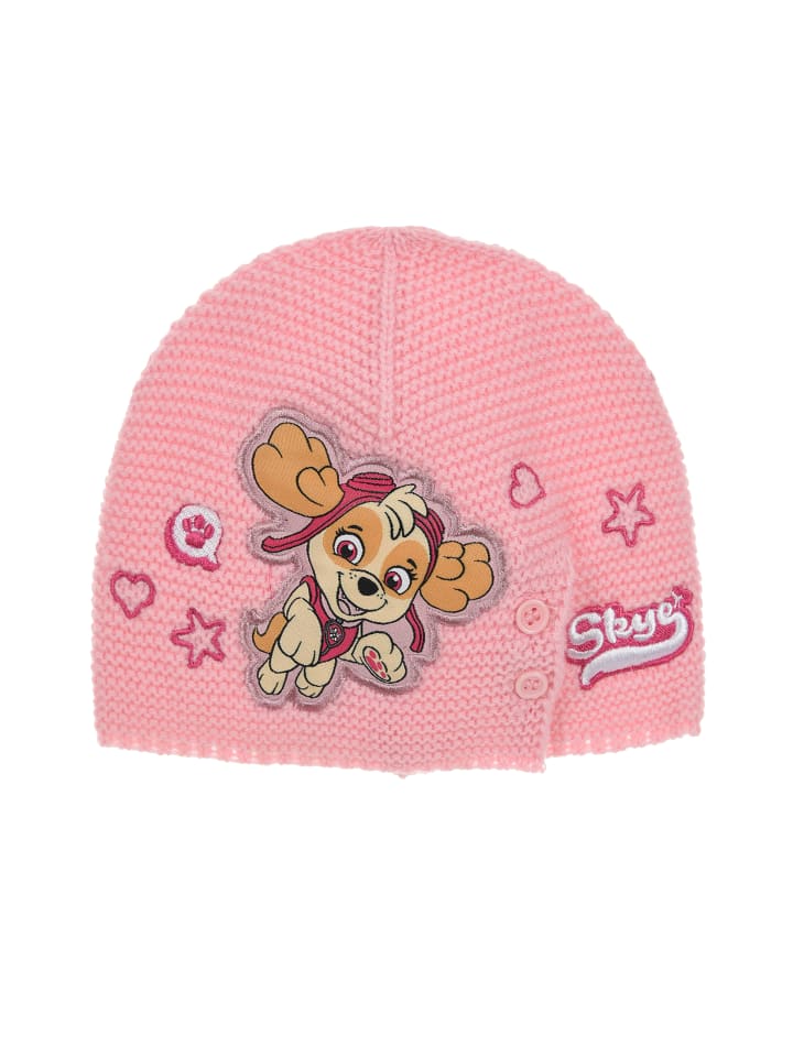 Paw Patrol Wintermütze mit Bommel in Rosa günstig kaufen