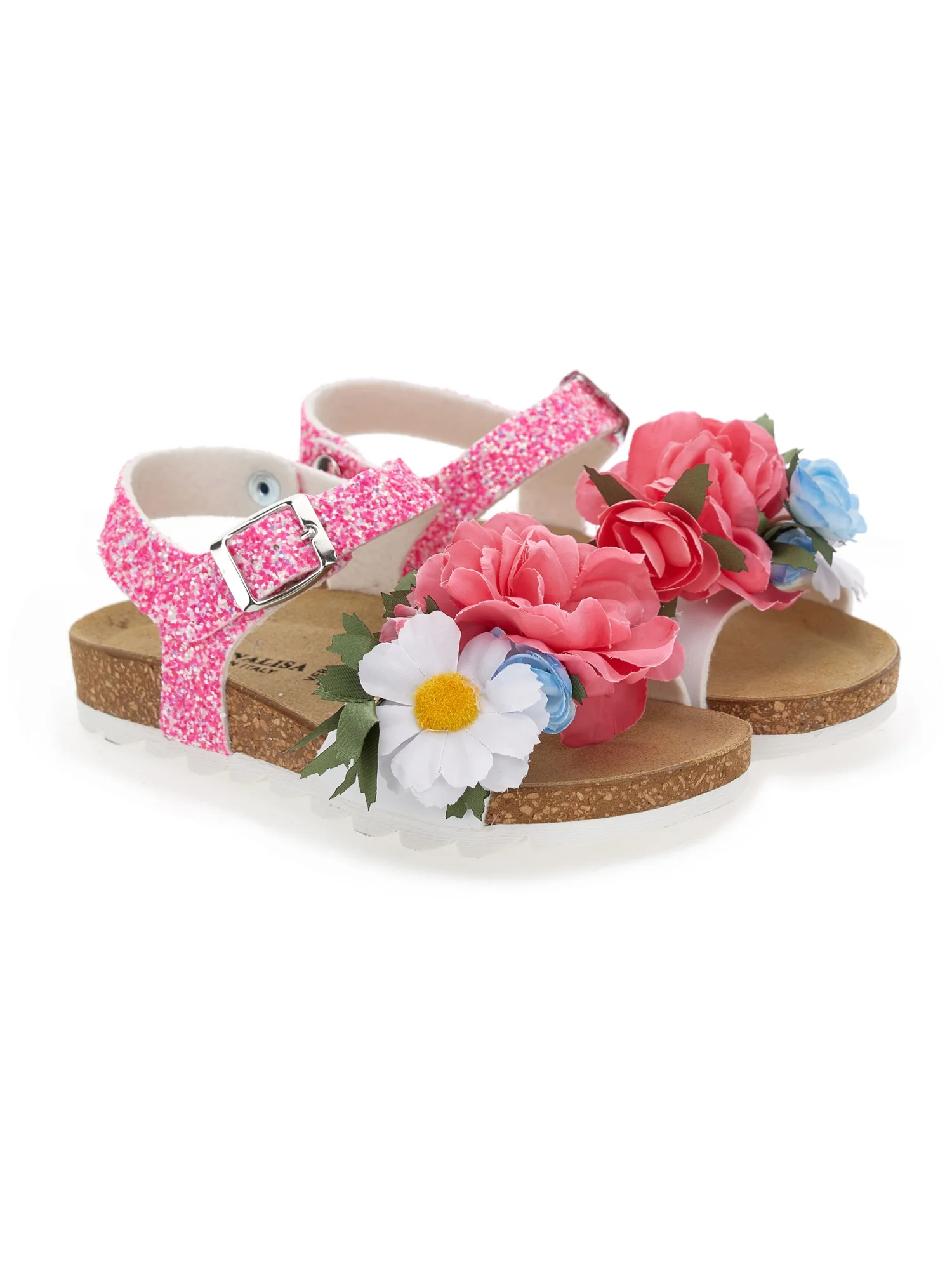 Monnalisa BOTANIC BOUQUET GLITTER - Sandalias