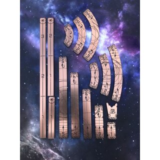 Space Template gold/black (für 2.0 X-Wing geeignet)