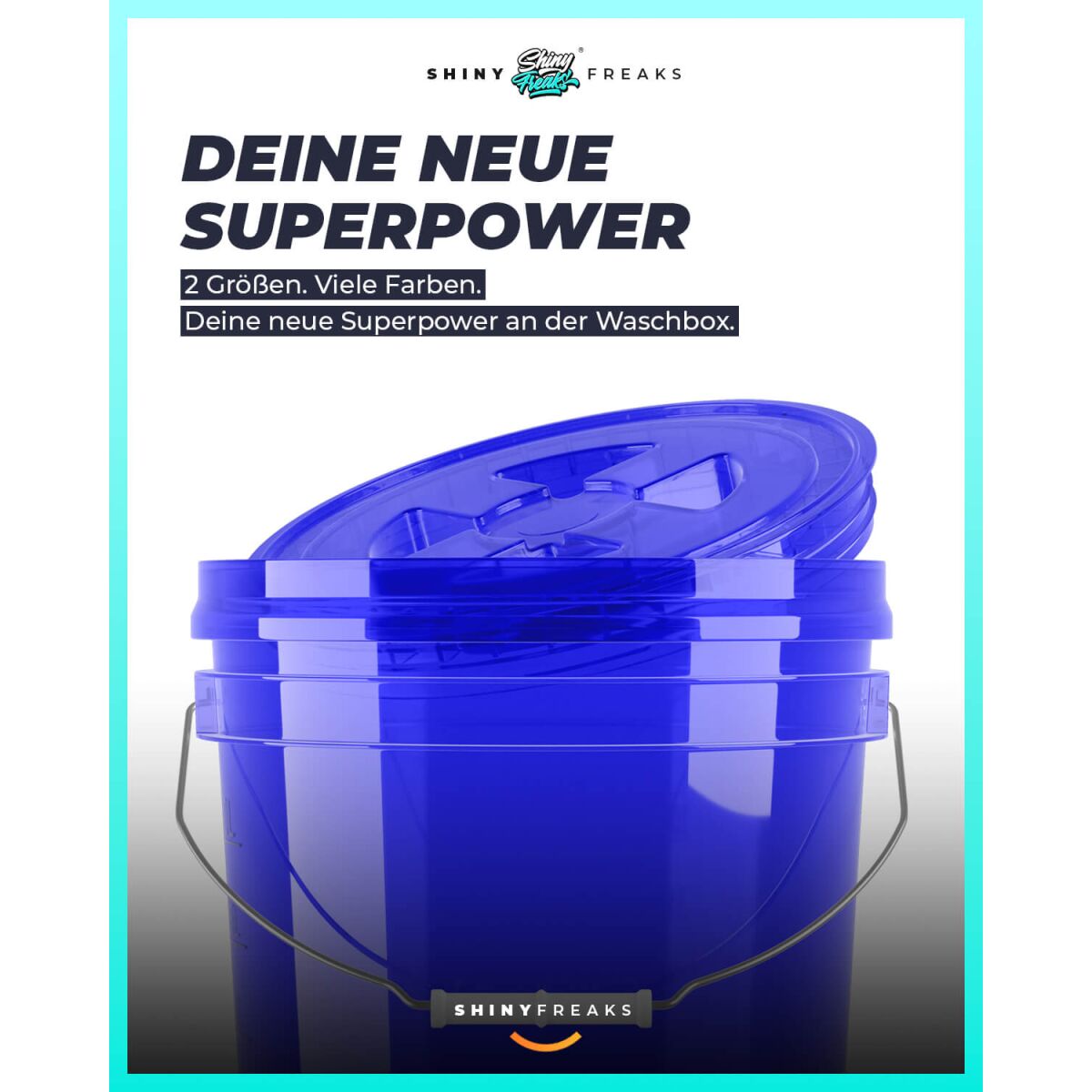chemicalworkz Performance Buckets Wascheimer mit Deckel clear blue 3,5GAL