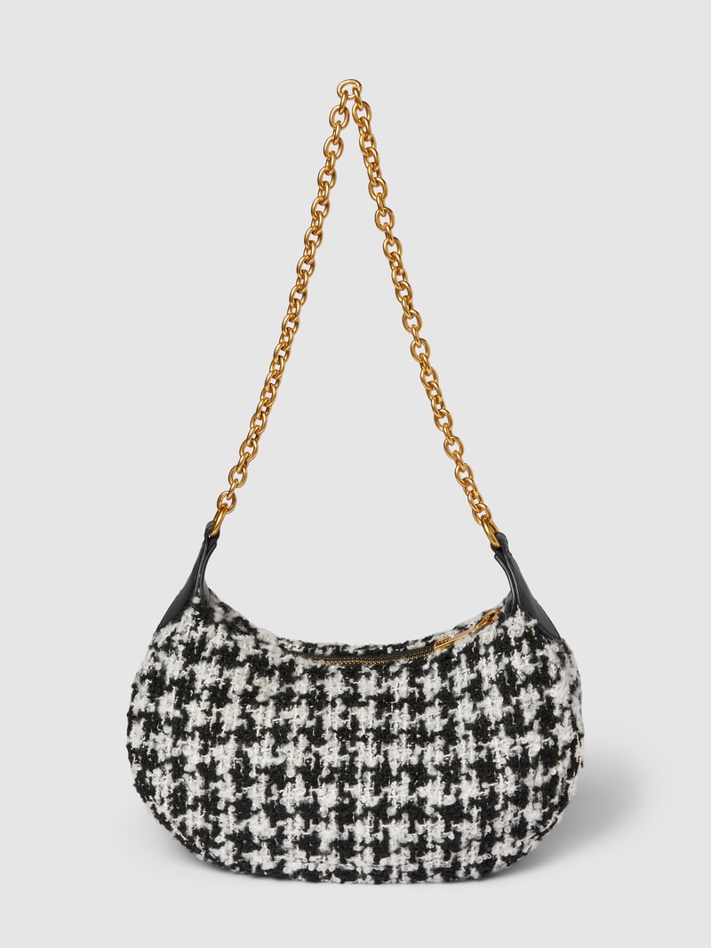 Pochette mit abnehmbarem Schulterriemen in schwarz