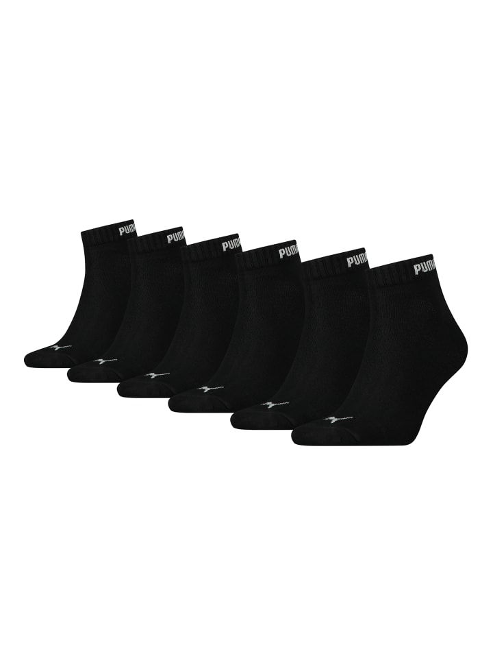 Puma Socken ELEMENTS QUARTER 6P in 200 - black günstig kaufen 43-46