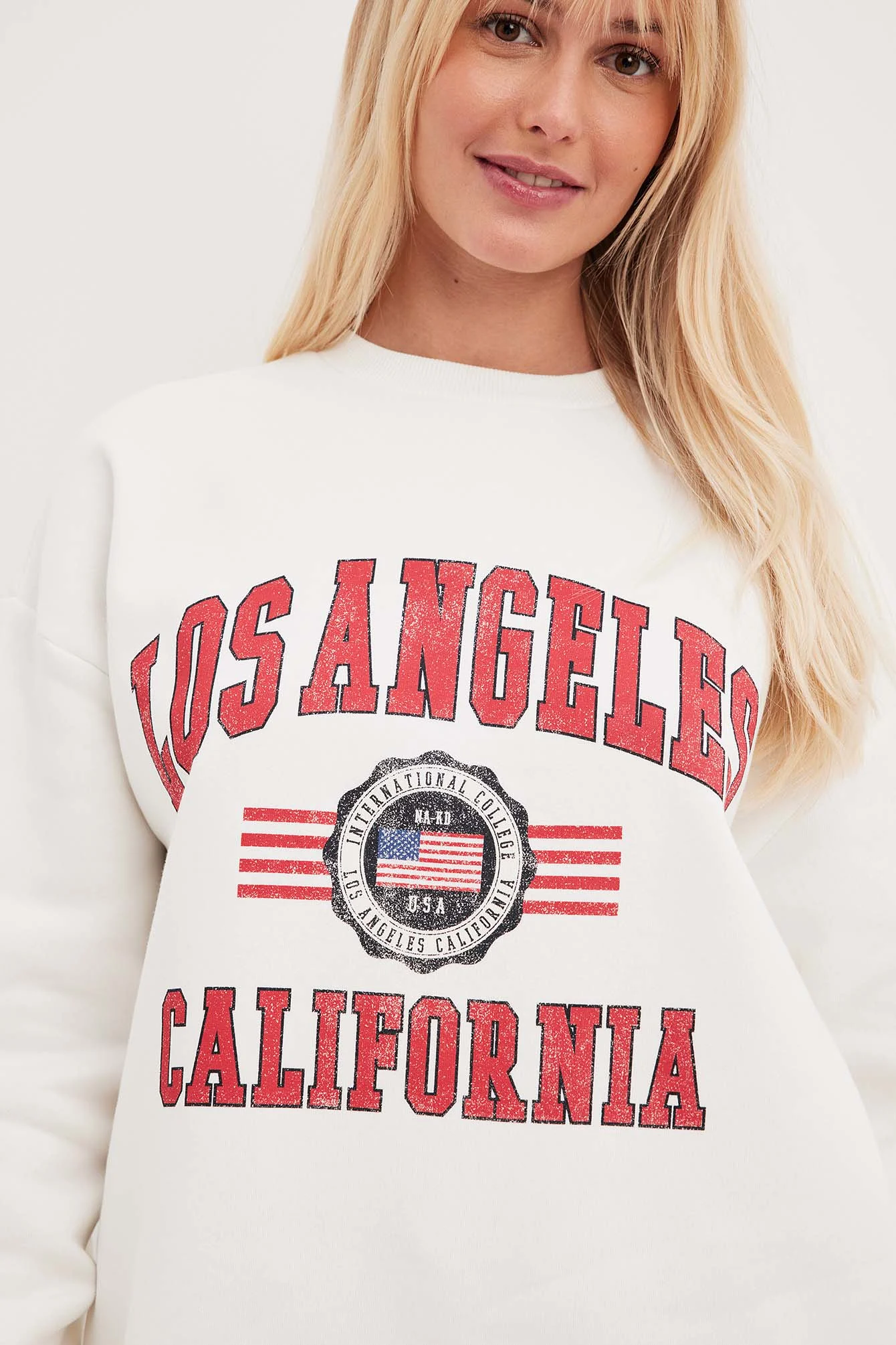 Oversize-Sweatshirt mit Aufdruck