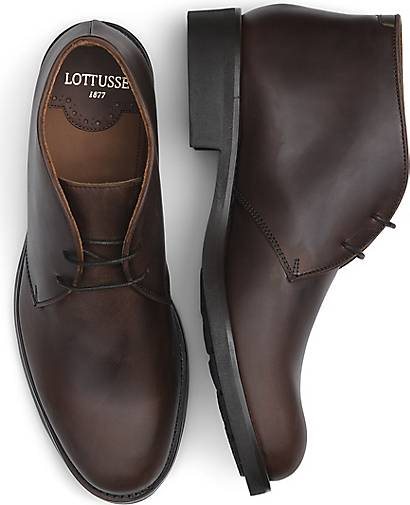 Lottusse Braune Kruste Anilin Kalbsleder Loafers