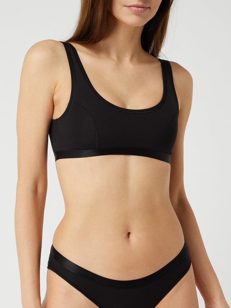 Bustier mit Modal-Anteil Modell 'Natural Joy' in schwarz