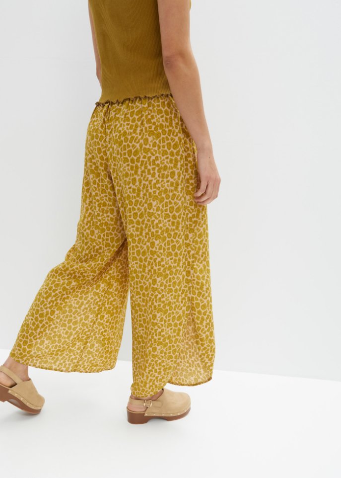 Palazzo-Hose mit Schlitz