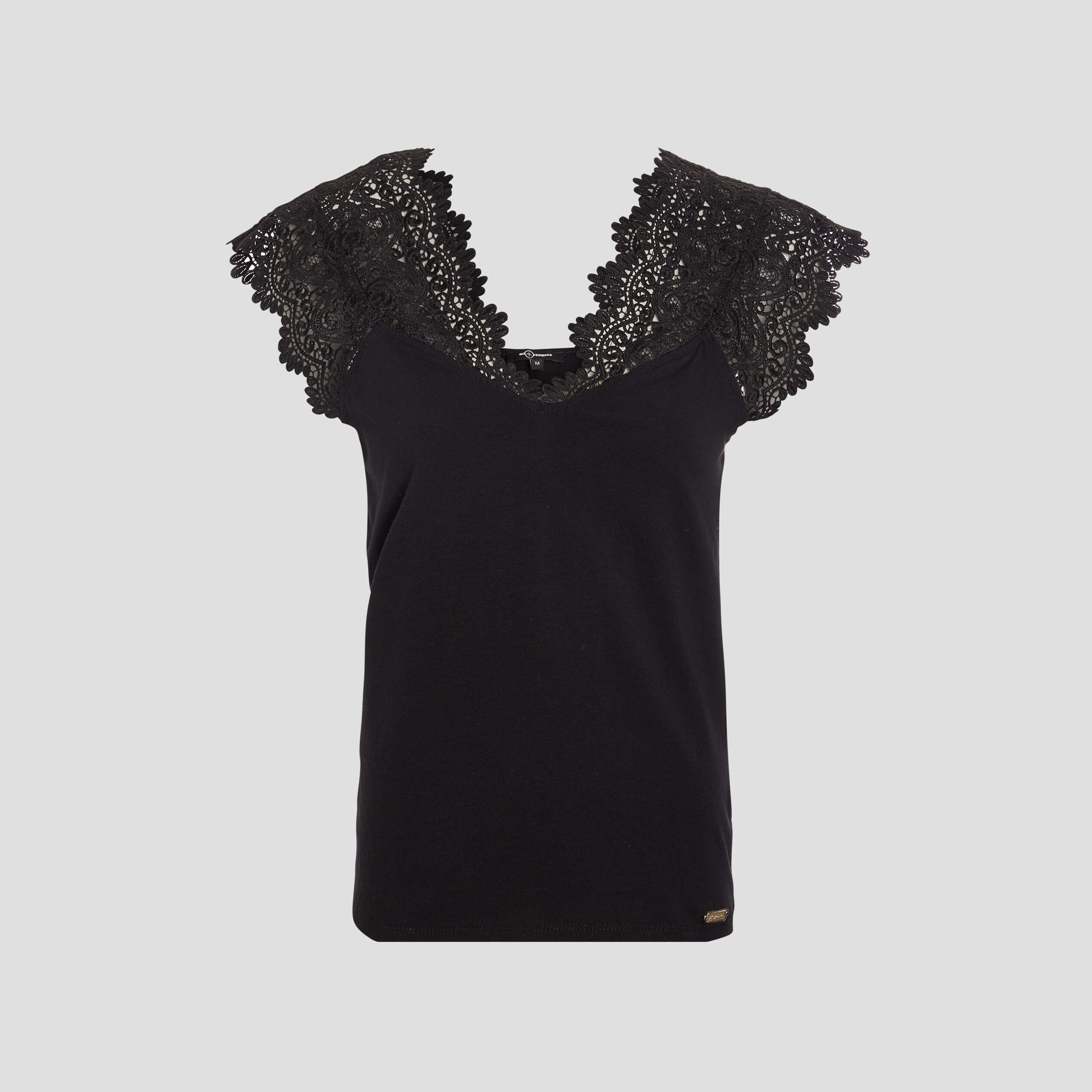 T-shirt manches courtes noir femme | La Halle