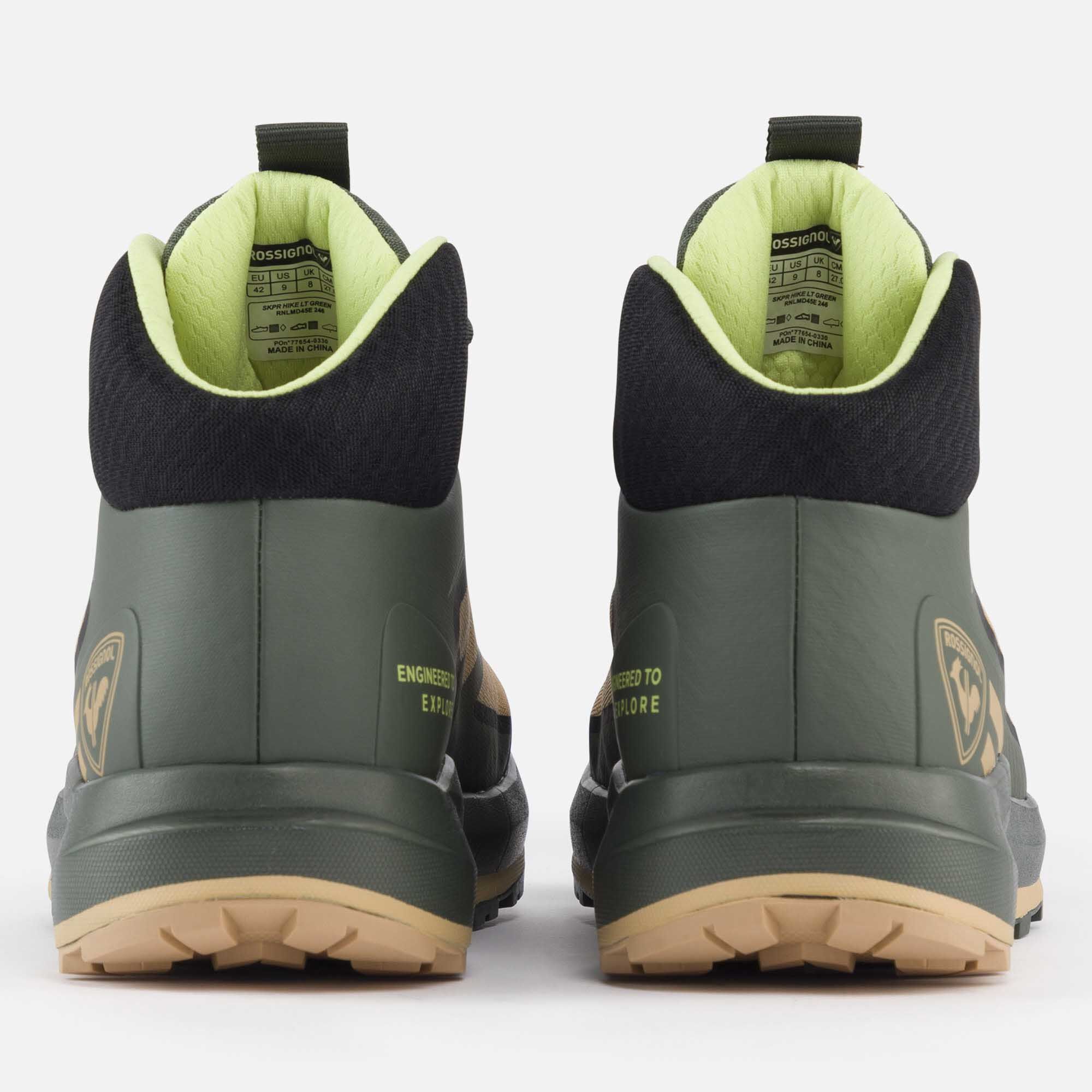 Chaussures de randonnée légères vertes femme