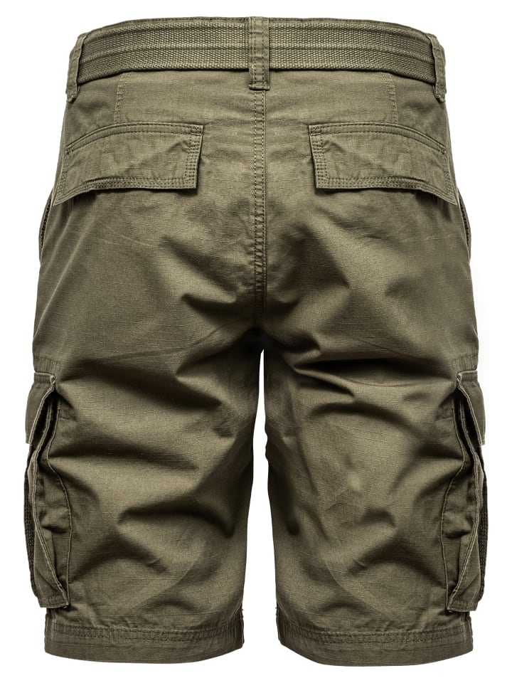 Amaci&Sons Chinoshort inkl. Gürtel MIDFIELD in Olive günstig kaufen