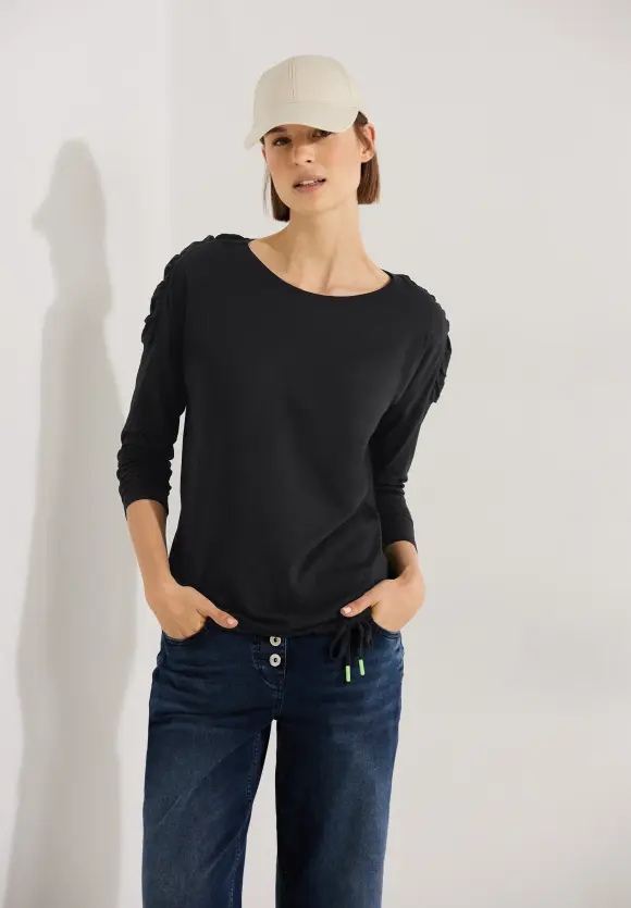 CECIL Shirt mit Smock Details