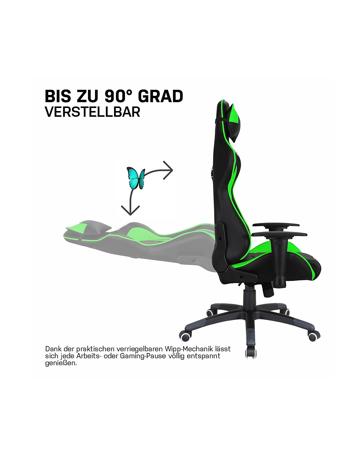 Gaming Stuhl DESTINY MG200 - Ergonomischer Racing Gaming Stuhl - Auch als RGB