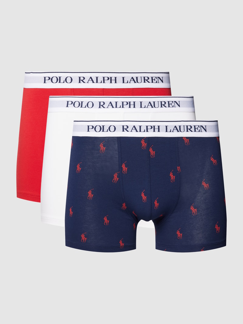 Trunks mit Teilungsnähten im 3er-Pack in rot