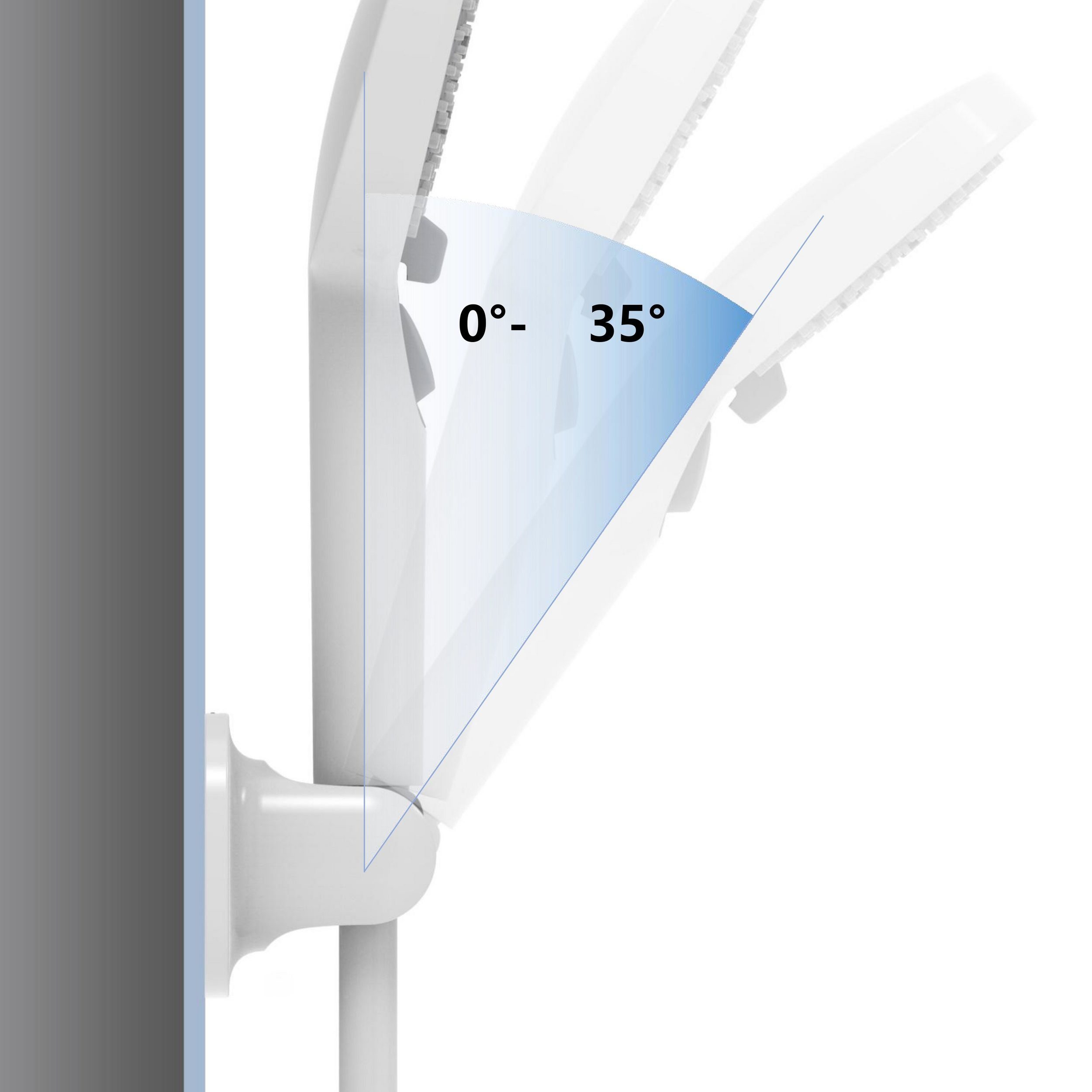 Zedelmaier Handbrause Handbrausehalter Wandhalterung, (1 Duschhalter, ZD2201S), KTW-konformes Material und Struktur, Chrom