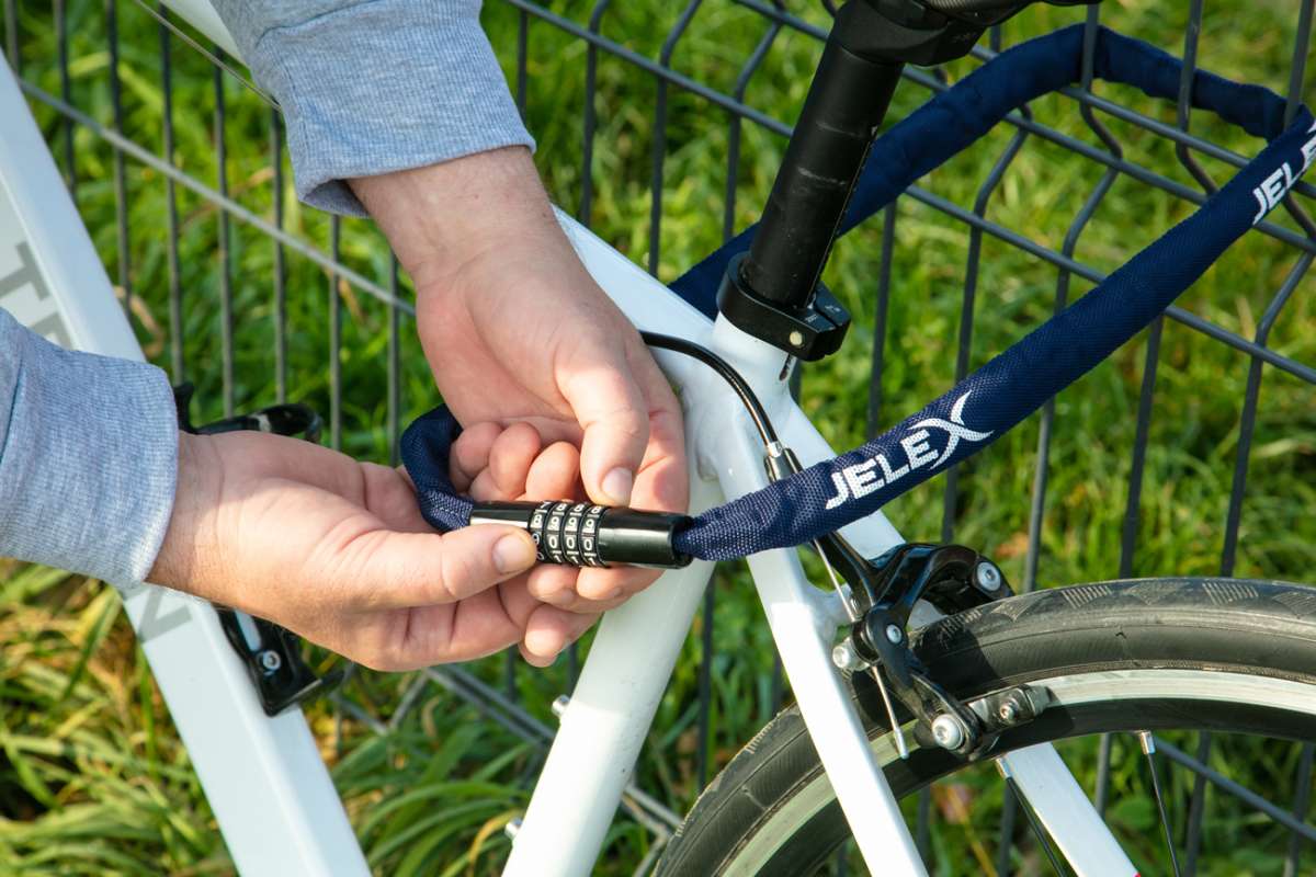 JELEX Dr.Security Fahrradschloss blau