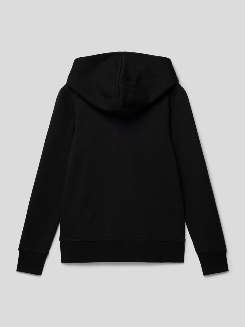 Sweatjacke mit Eingrifftaschen Modell 'BASIC' in schwarz