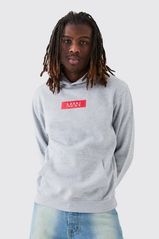 Man Print Hoodie