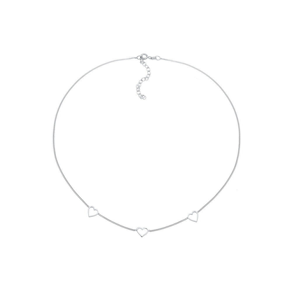Elli Elli Collier Choker Herz Cut Out Liebe Romantik 925 Silber collier