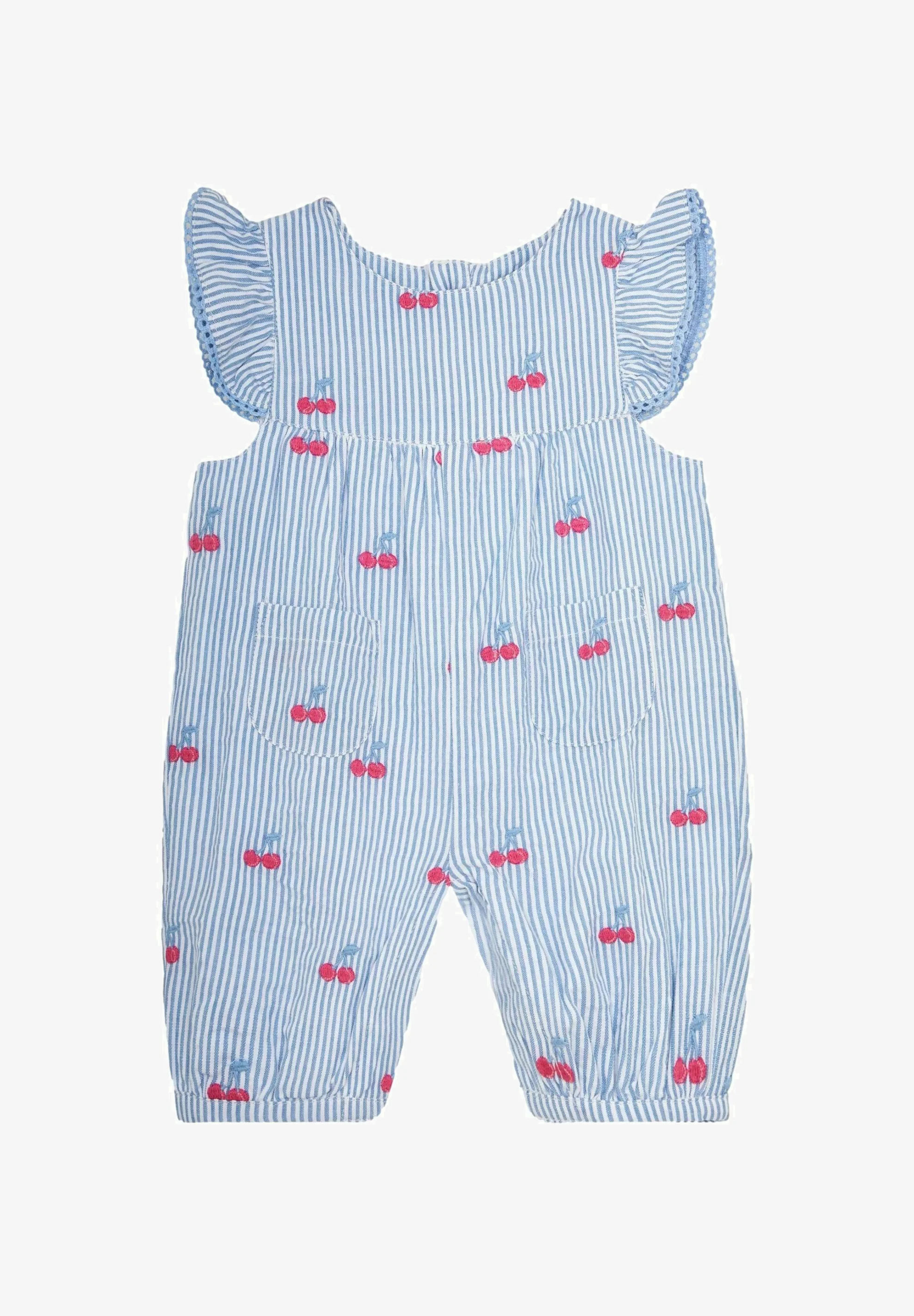JoJo Maman Bébé CHERRY EMBROIDERED SEERSUCKER PRETTY-REGULAR FIT - Mono