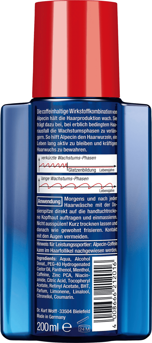 Haarwasser Coffein Liquid, 200 ml