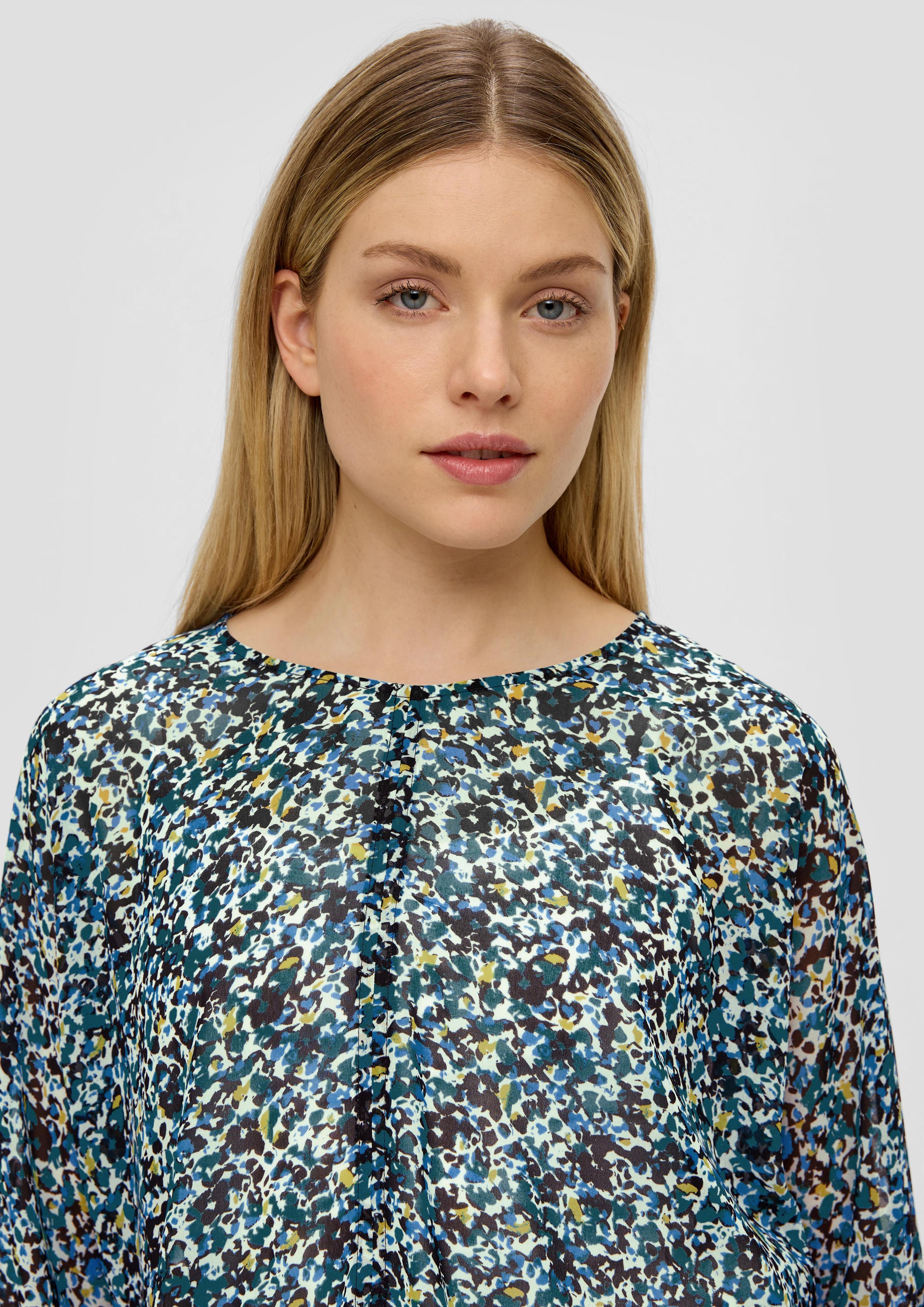 Langarmbluse mit All-over-Print  2142200-99A0