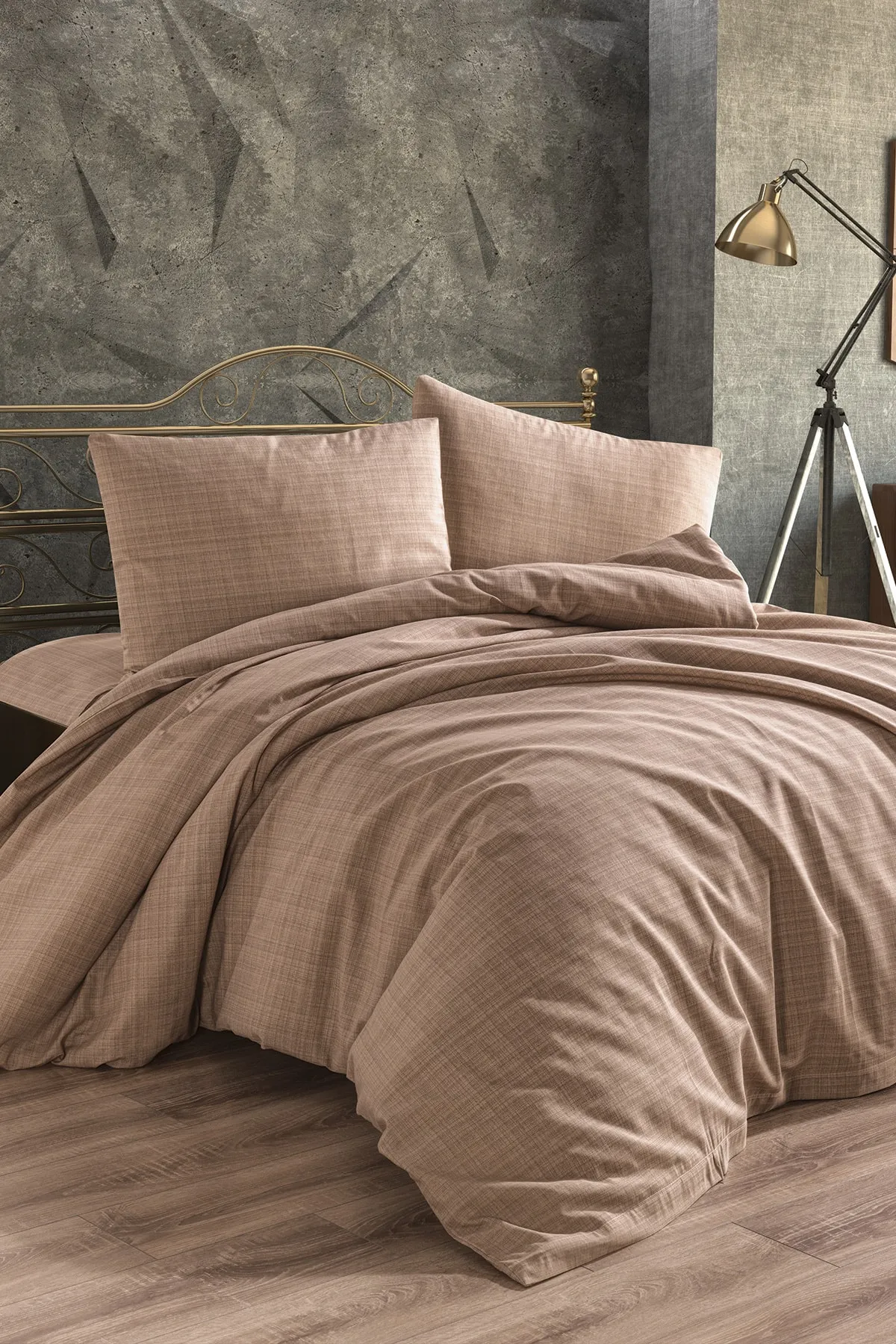 Çeyiz Diyarı  Bettwäsche Einzelbett - Braun - Unifarben