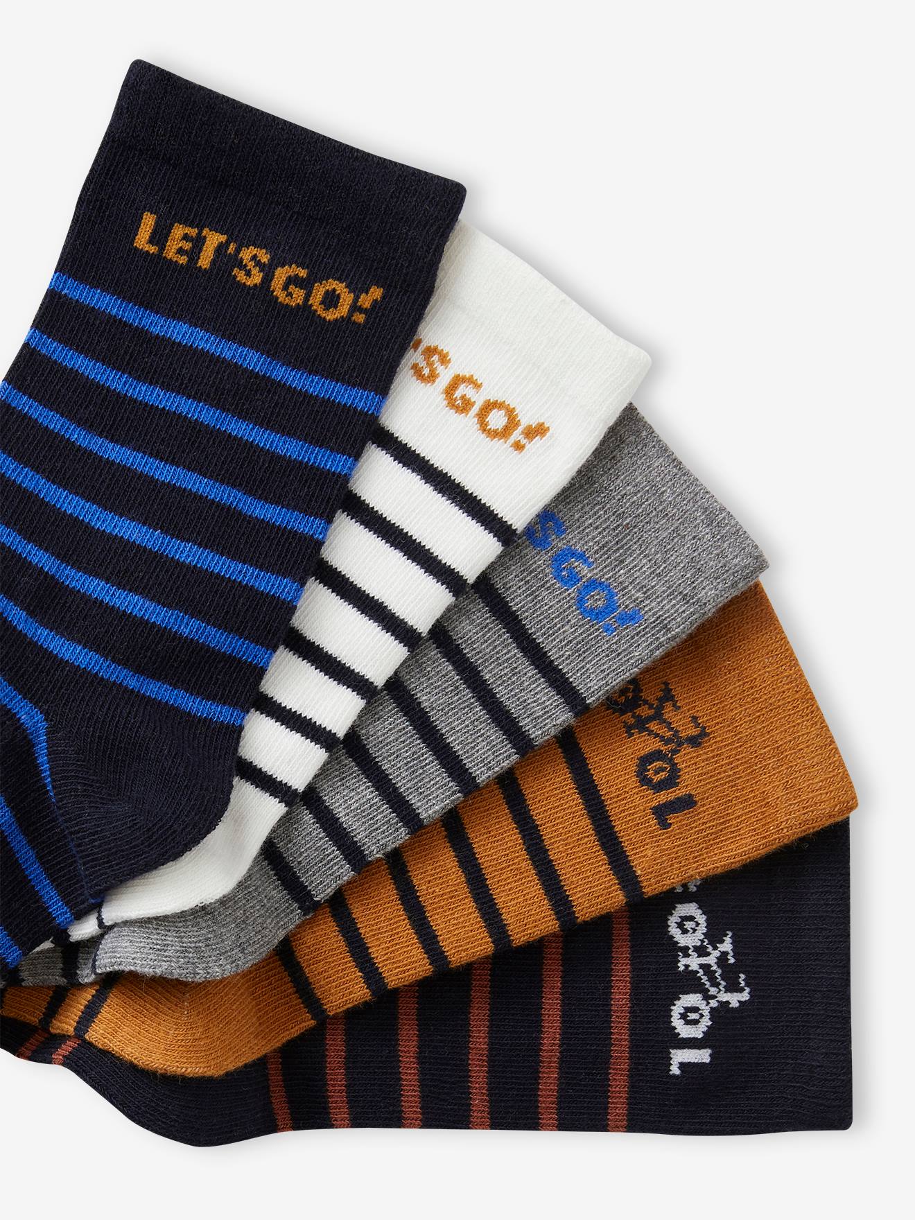 Vertbaudet 5er-Pack Jungen Socken BASICS Oeko-Tex - nachtblau