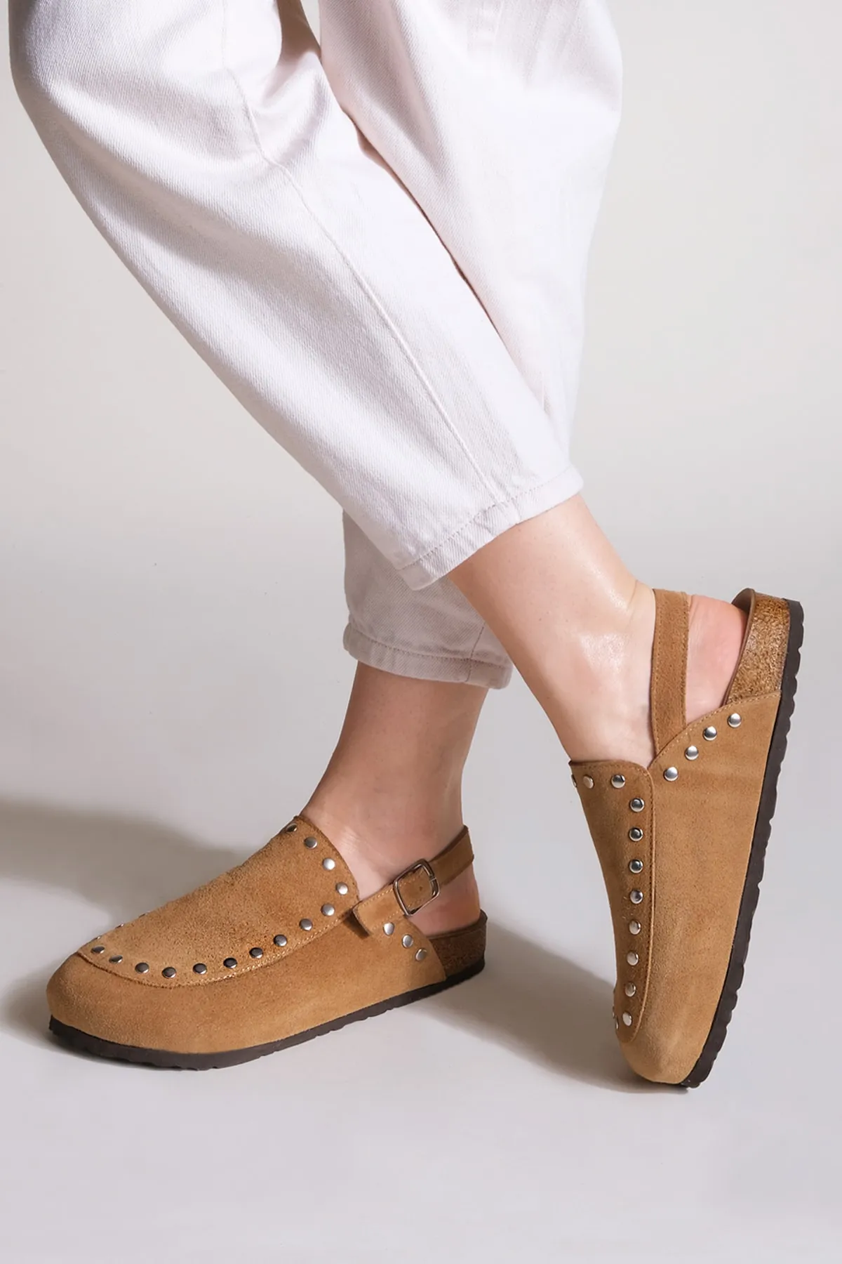 Marjin  Sandalette - Braun - Flacher Absatz