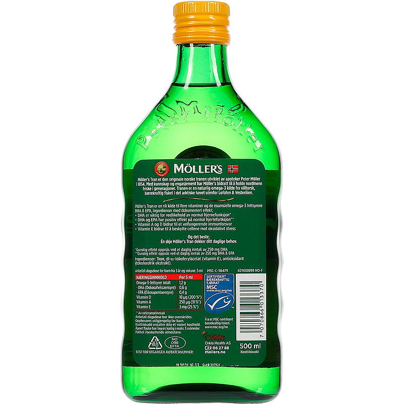 Möller's Möller's Tran 500 ml Naturell