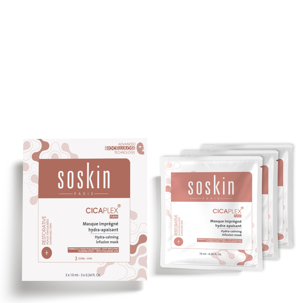 soskin Cicaplex® Flash - Masque Imprégné Hydra-Apaisant Masque
