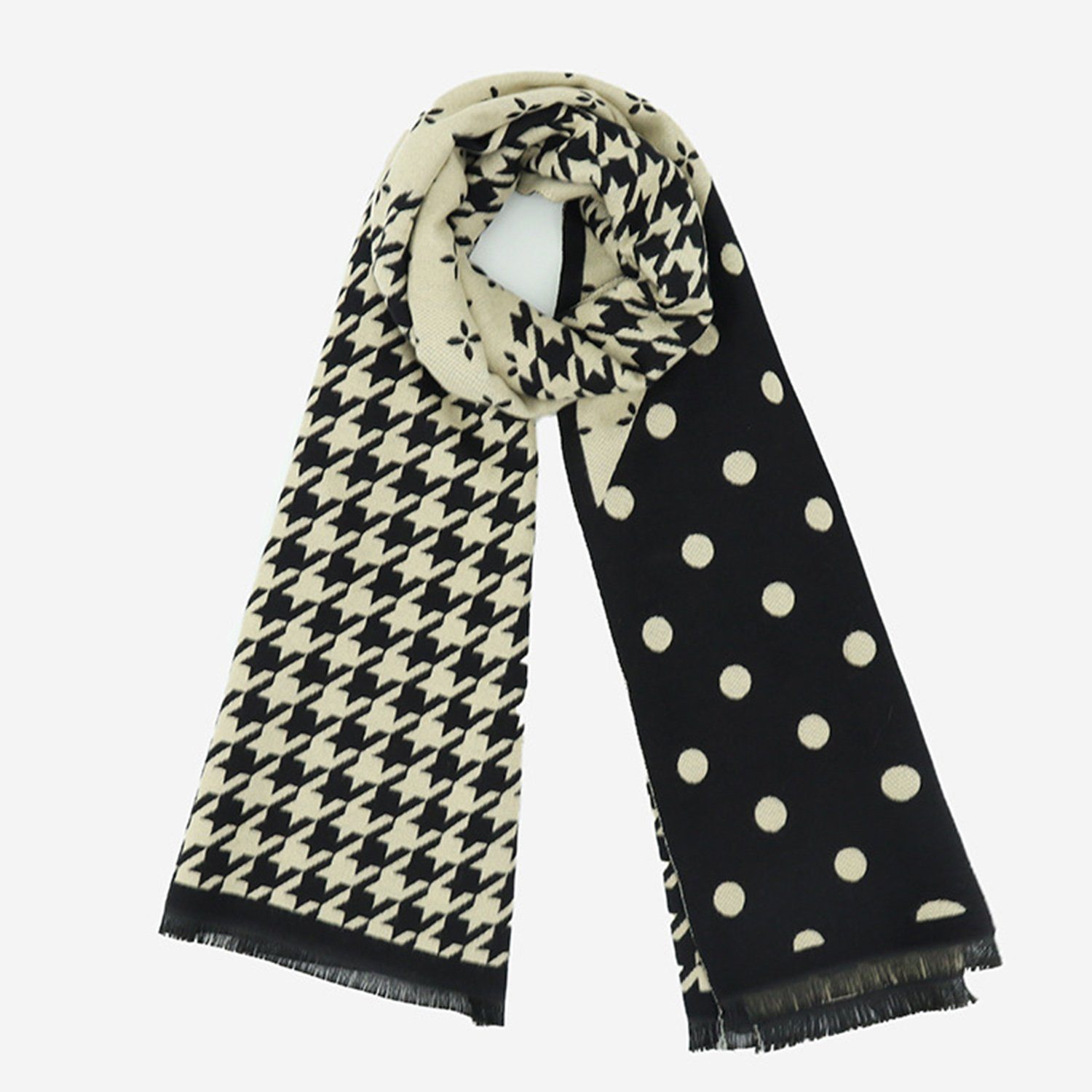 IBETTER Modeschal Damen Schal Poncho XXLSchal Winterschal Modeschal Damen