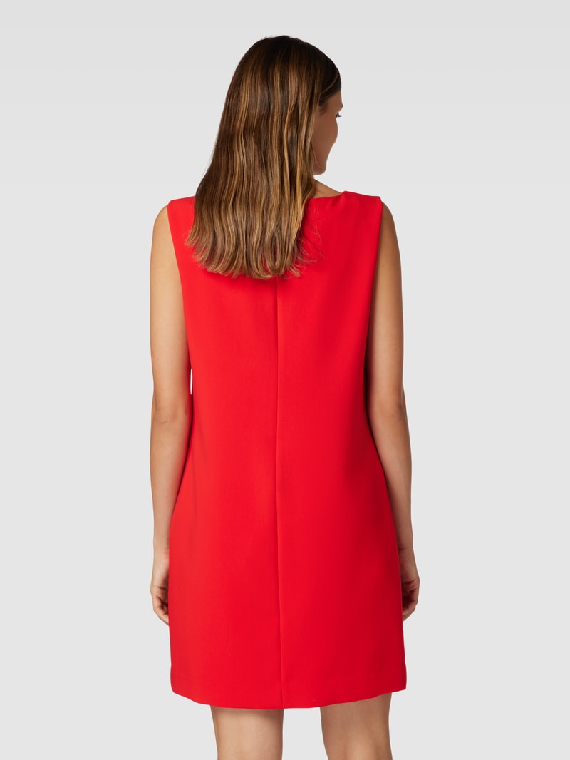 Minikleid mit U-Boot-Ausschnitt in rot