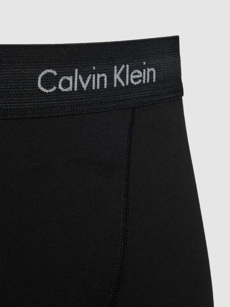 Trunks mit elastischem Logo-Bund im 3er-Pack in schwarz