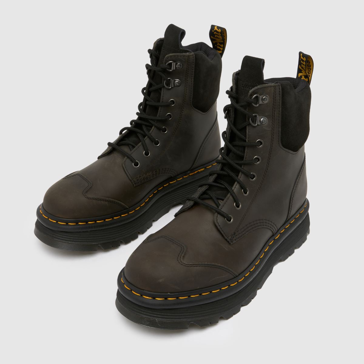 Dr. Martens Zebzag 8 tie bakancs szürke színben
