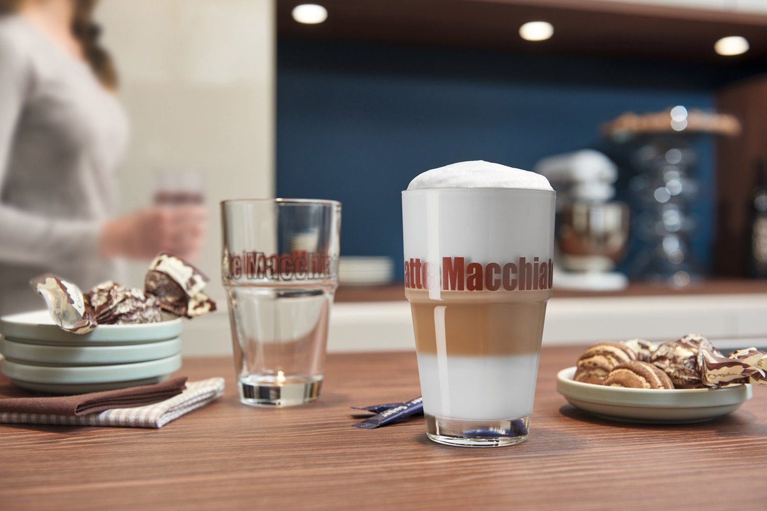 LEONARDO Latte-Macchiato-Glas Solo, Glas, 410 ml, 6-teilig