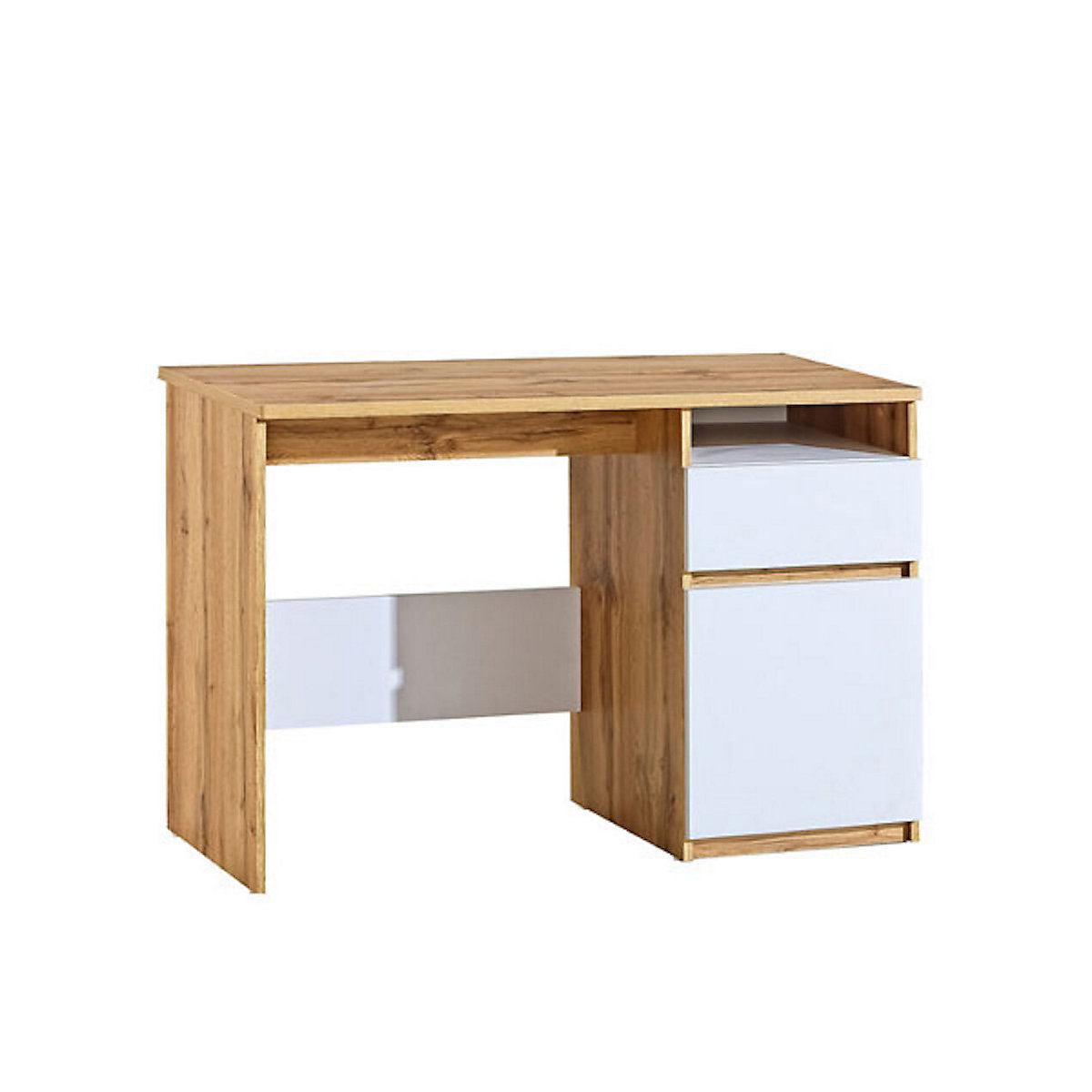 Schreibtisch Computertisch Arcca 120cm Farbe wählbar grifflos 1-türig mit 1 Schublade