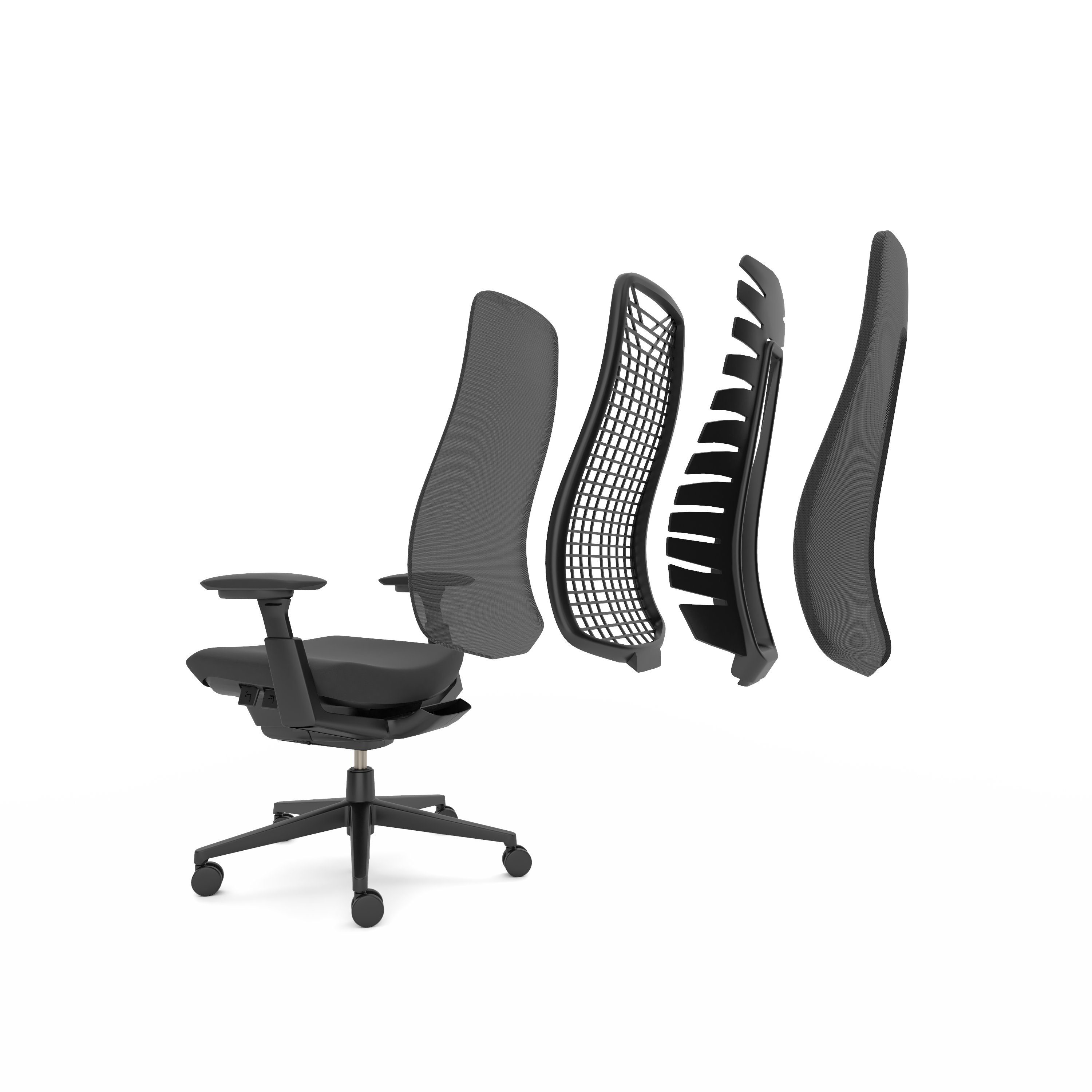 Haworth Drehstuhl Fern, ergonomischer Bürostuhl in ausgezeichnetem, nachhaltigem Design