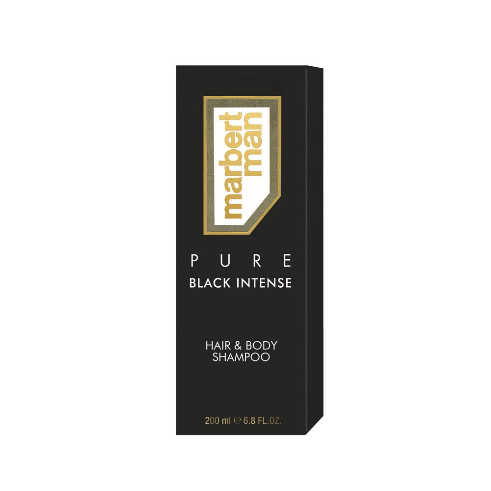 Marbert Man Pure Black Intense Hair & Body Shampoo