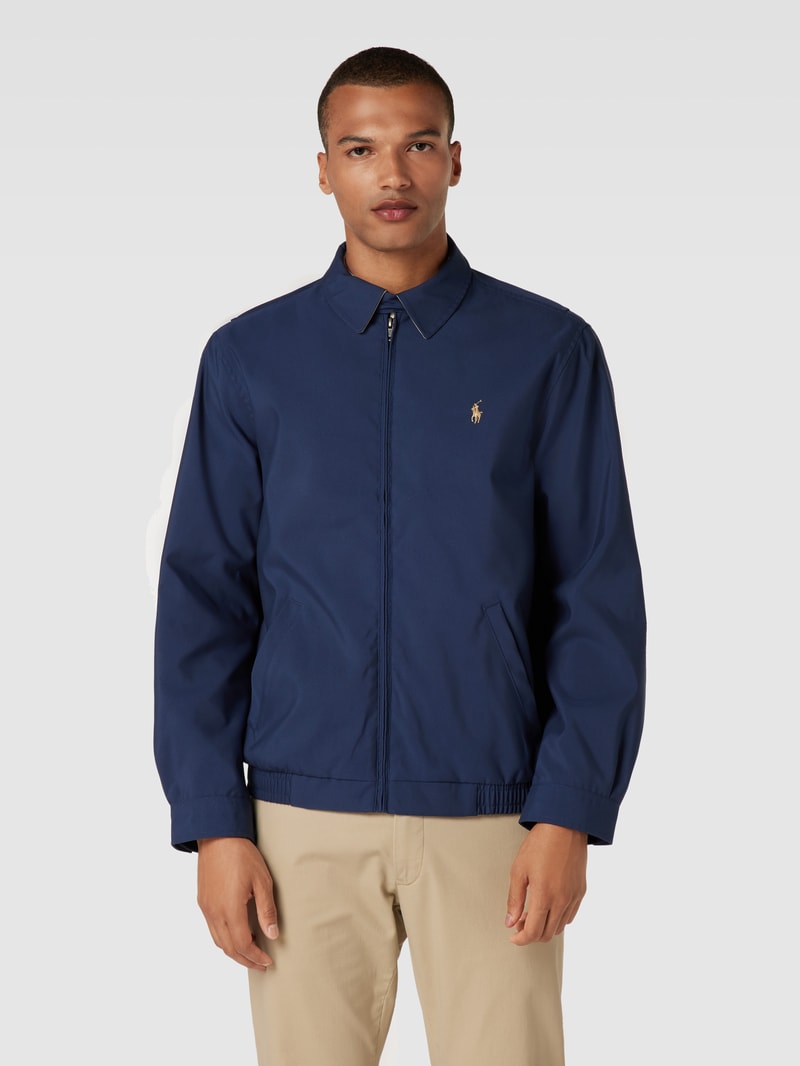 Jacke mit Umlegekragen Modell 'BI-SWING' in marineblau