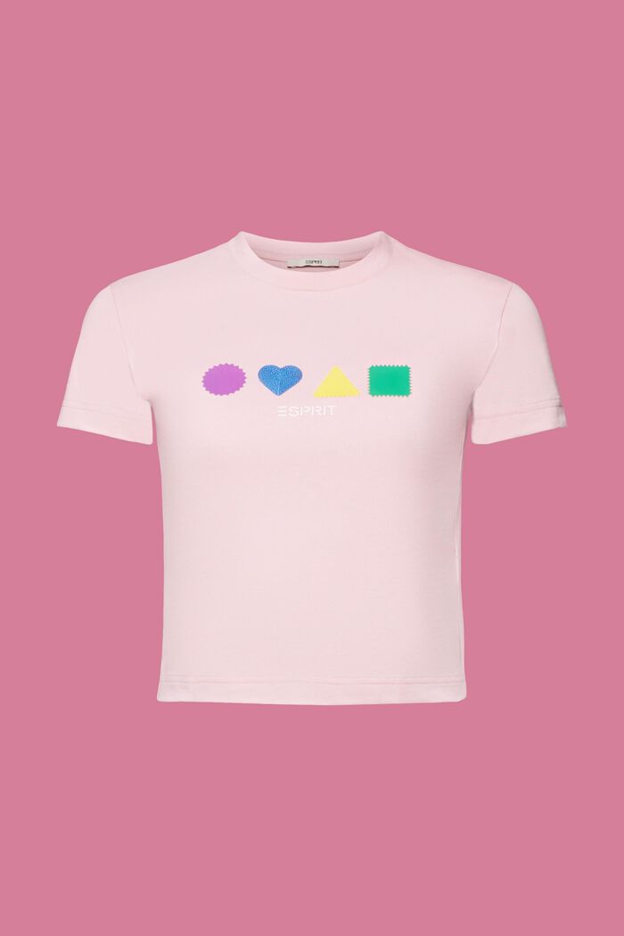 T-Shirt aus Bio-Baumwolle mit geometrischem Print