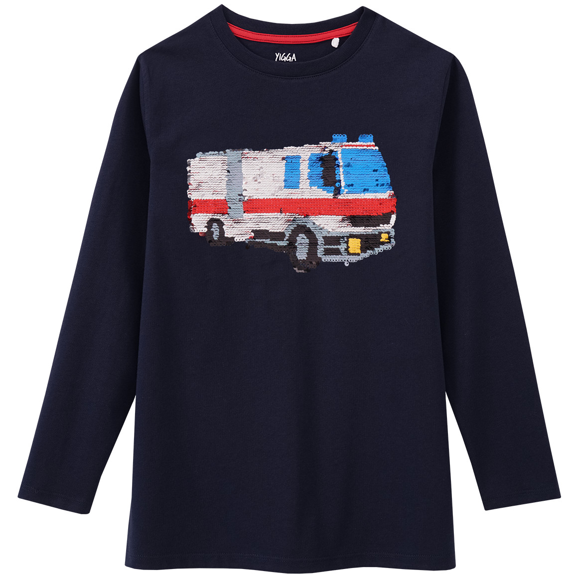 Jungen Langarmshirt mit Wendepailletten