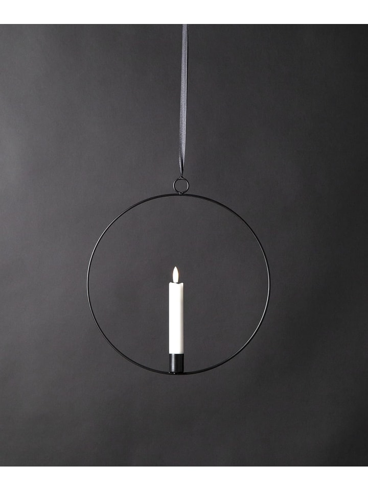 STAR Trading LED Lichterkranz Flamme Ring, schwarz, 30cm in Schwarz günstig kaufen onesize