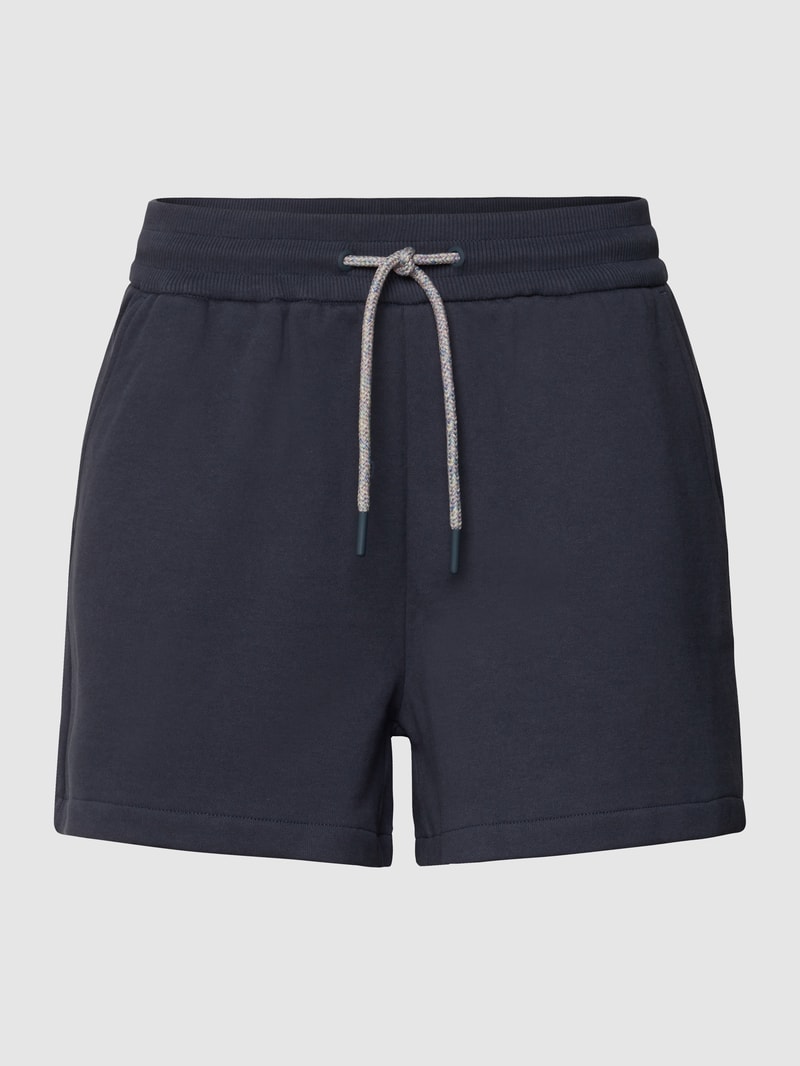 Sweatshorts aus Baumwolle in dunkelblau