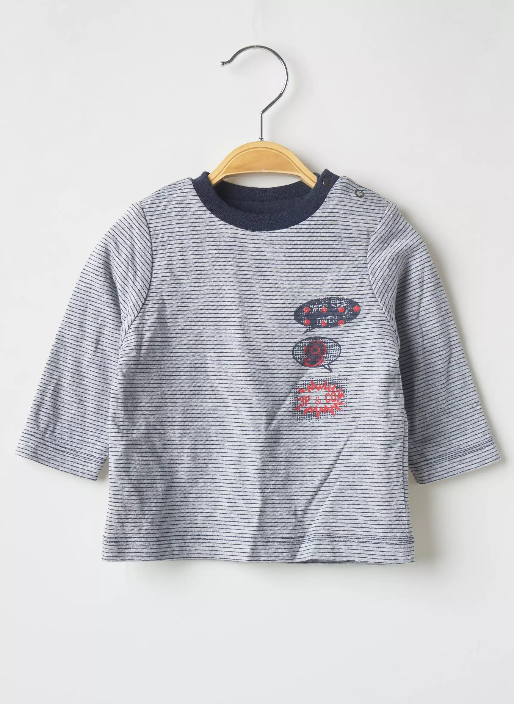 3 Pommes Tshirts Garcon couleur gris