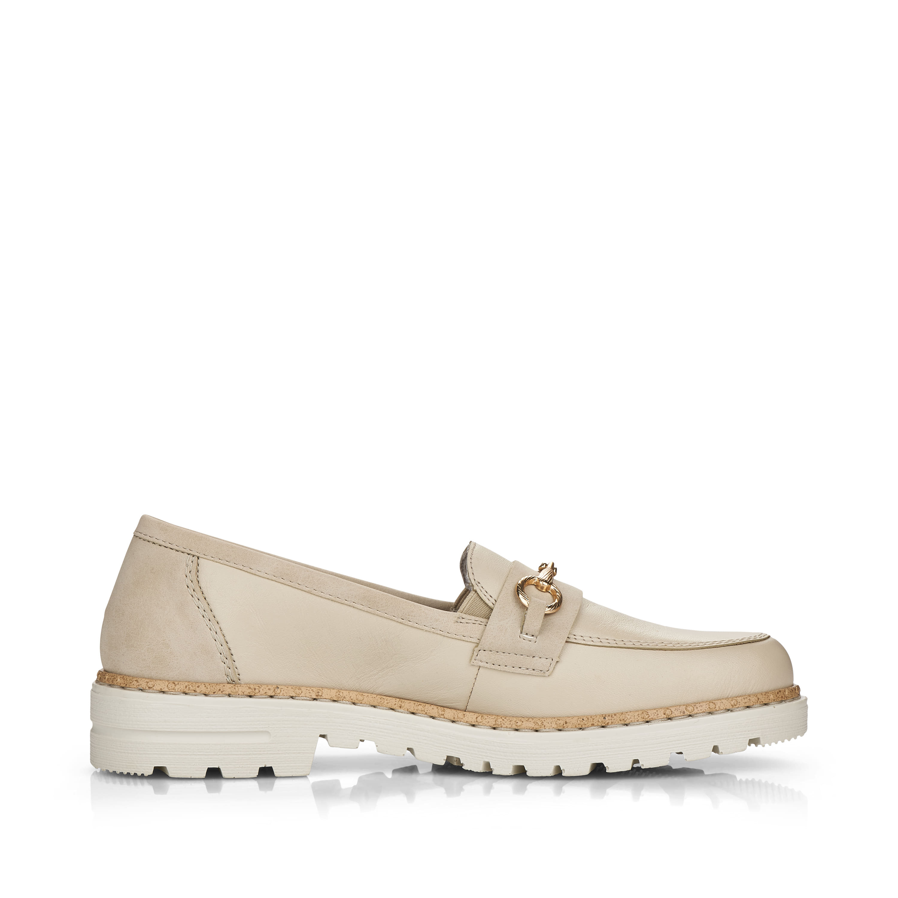Rieker Damen Loafer hellbeige