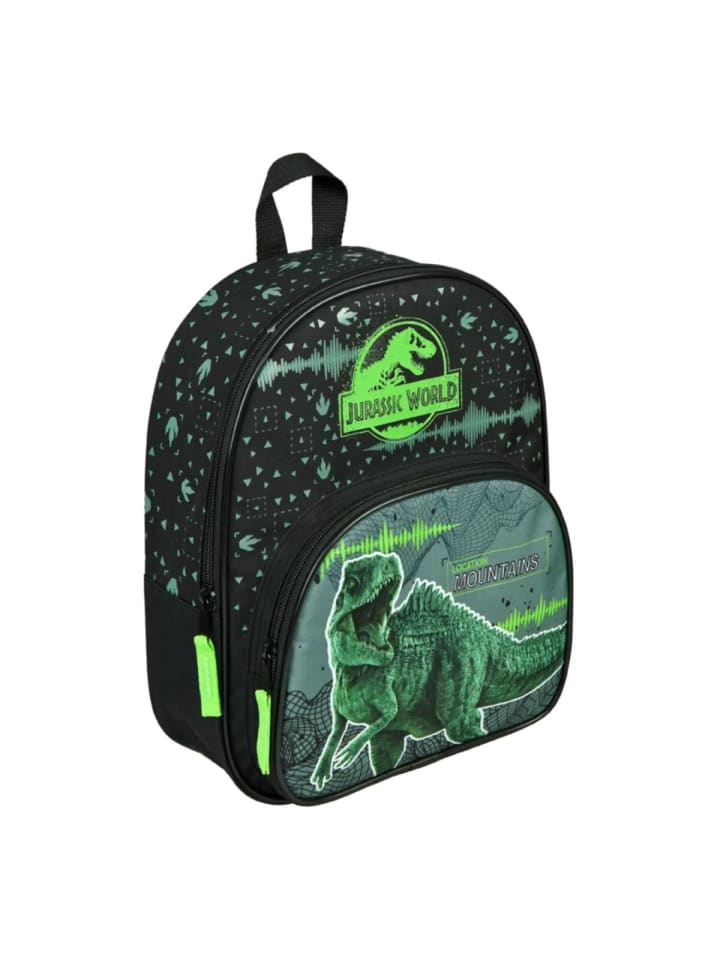Jurassic World Jurassic World Kinder Rucksack – Schultasche mit großem Hauptfach in Schwarz günstig kaufen 31 x 24 cm