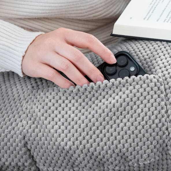 Lesekissen Comodo, mittelgrau