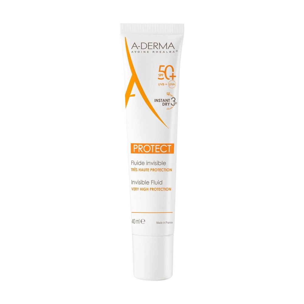 A-Derma PROTECT Fluide invisible 50+ 40ml Crème solaire