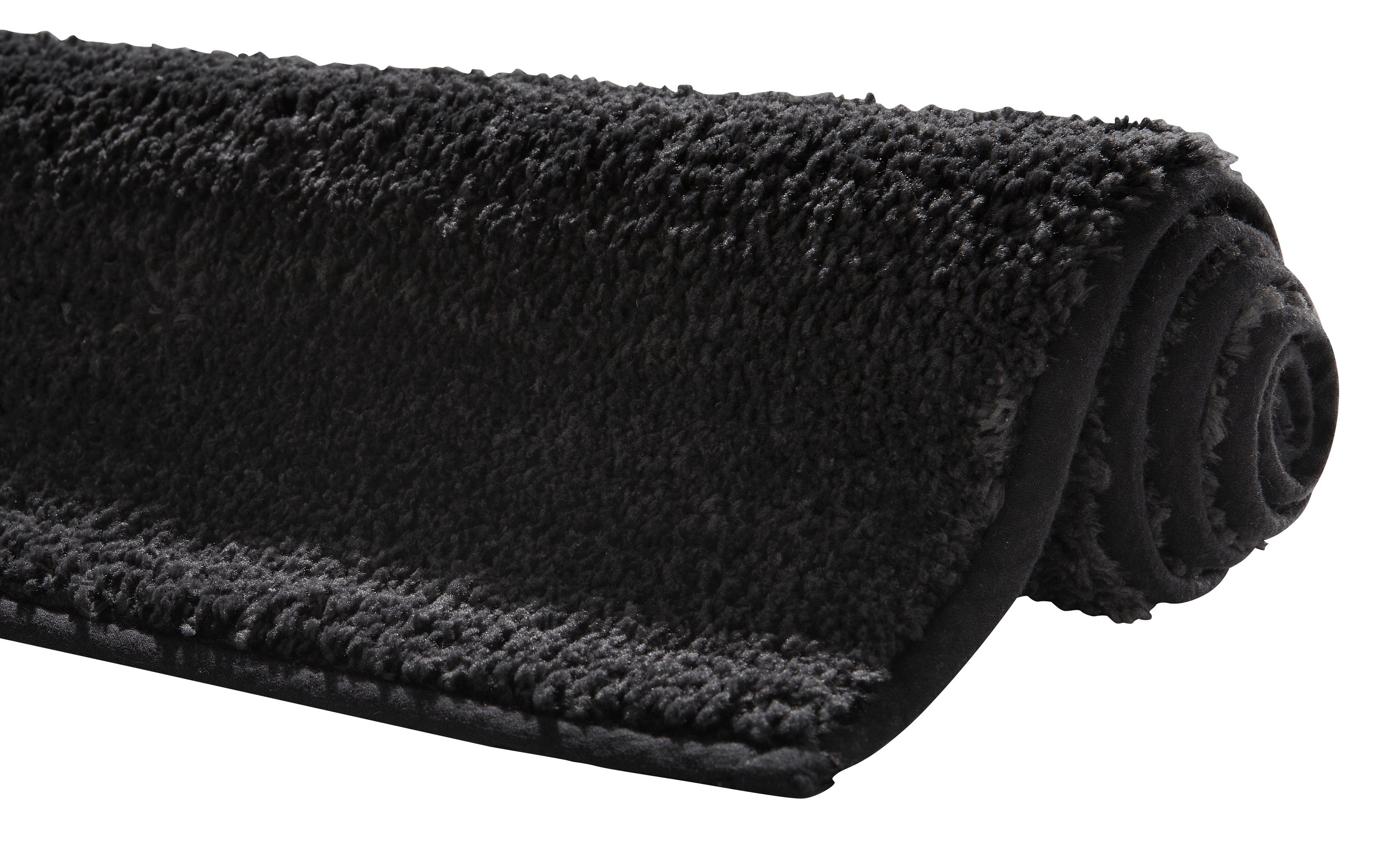 Badematte Vanessa my home, Höhe 10 mm, rutschhemmend beschichtet, fußbodenheizungsgeeignet, schnell trocknend, strapazierfähig, Polyester, rechteckig, Badteppich, weiche Haptik, unifarben